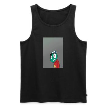 Chromatic Characters Ensemble - Men's Premium Organic Tank Top - black - Front - AI Model Male 178 light (178cm)