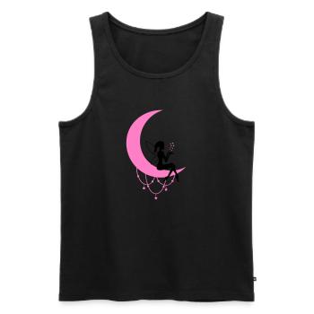 fee elfe halbmond fantasie - Männer Premium Bio Tank Top - Schwarz - Vorne - AI Model Male 178 light (178cm)
