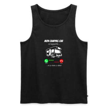 Mein Wohnmobil - Männer Premium Bio Tank Top - Schwarz - Vorne - Michal (187cm)