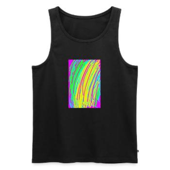 Project Capture 88 - Männer Premium Bio Tank Top - Schwarz - Vorne - AI Model Male 178 light (178cm)