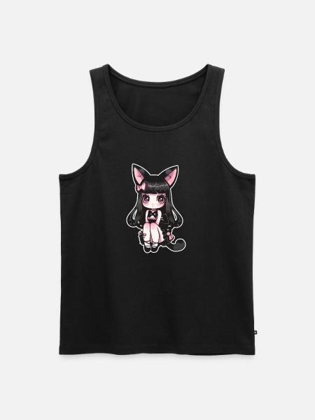 Neko chan kawaii - Débardeur bio Premium Homme - noir