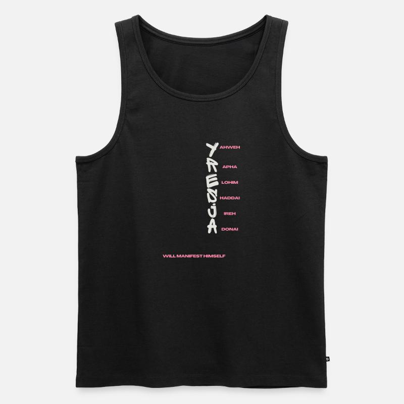 Jesus - Männer Premium Bio Tank Top - Schwarz