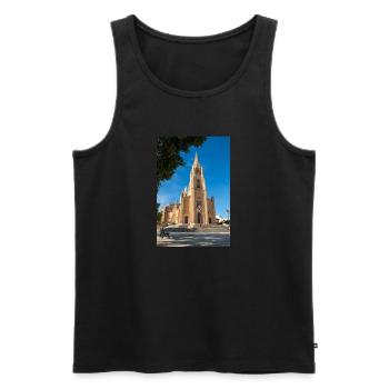 Gozo Island Ghajnsielem Parish Church Malta - Männer Premium Bio Tank Top - Schwarz - Vorne - AI Model Male 178 light (178cm)