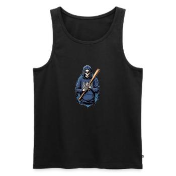 Demon Skull - Men's Premium Organic Tank Top - black - Front - AI Model Male 178 light (178cm)