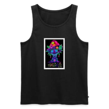 ॐMEGoA Mushroom Goblin 1# - Männer Premium Bio Tank Top - Schwarz - Vorne - Michal (187cm)