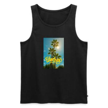 131B36D6 5B8C 4A40 ACAA 4577DE940DBF - Men's Premium Organic Tank Top - black - Front - Michal (187cm)