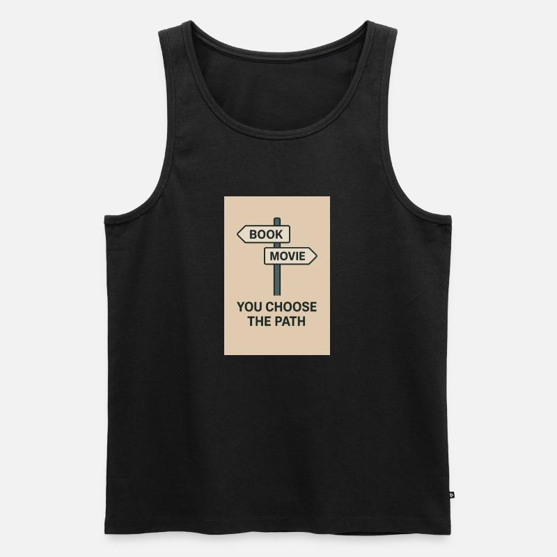 Auswählen eines Pfades - Männer Premium Bio Tank Top - Schwarz