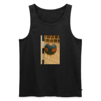 Sport - Handball - Débardeur bio Premium Homme - noir - Devant - Michal (187cm)