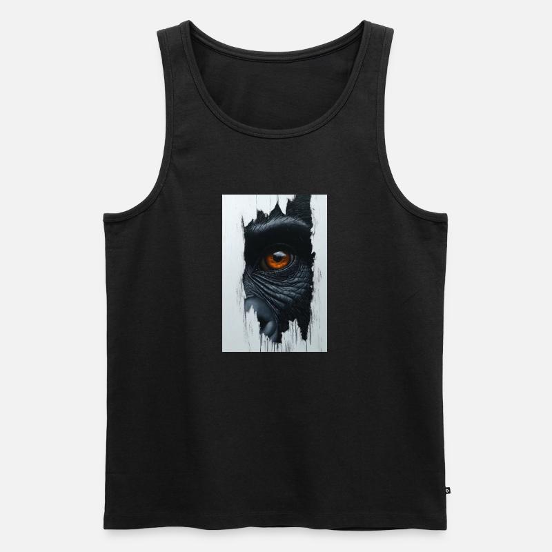 Durchdringender Urblick - Männer Premium Bio Tank Top - Schwarz