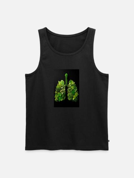Green Lungs of Nature - Men's Premium Organic Tank Top - black