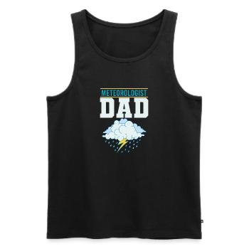 Meteorologe Wetter Meteorologie - Männer Premium Bio Tank Top - Schwarz - Vorne - Michal (187cm)