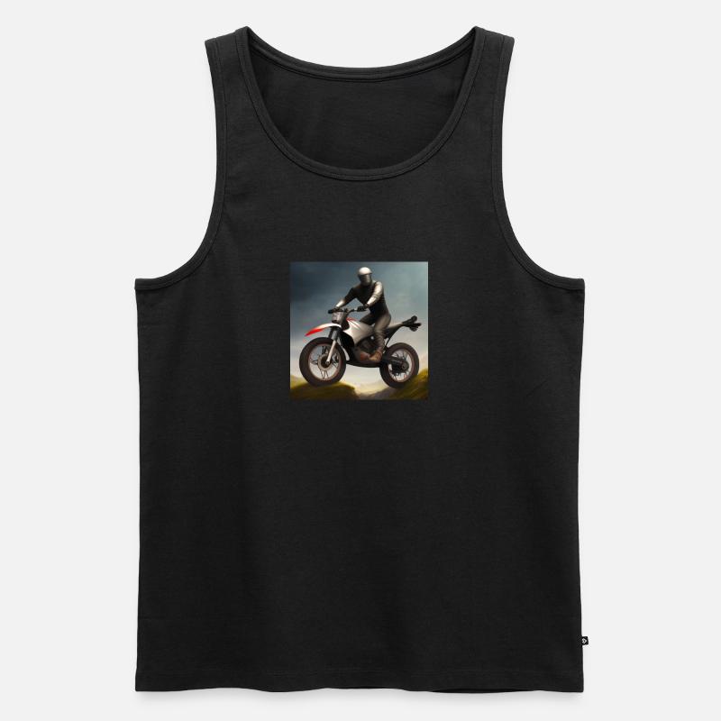 Mottorad - Männer Premium Bio Tank Top - Schwarz