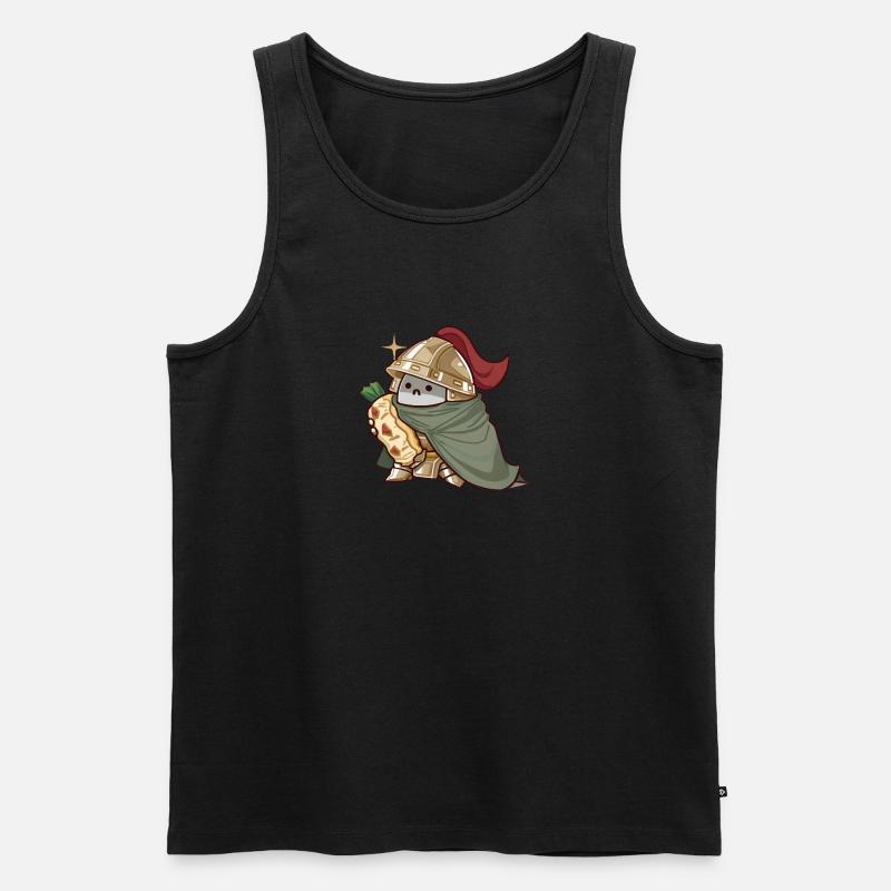 Ritter - Männer Premium Bio Tank Top - Schwarz