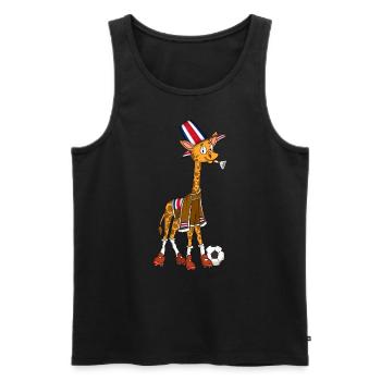 Giraffen Fan Costa Rica - Männer Premium Bio Tank Top - Schwarz - Vorne - Michal (187cm)