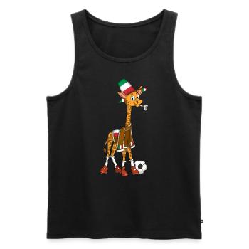 Giraffen Fan Italien - Männer Premium Bio Tank Top - Schwarz - Vorne - Michal (187cm)