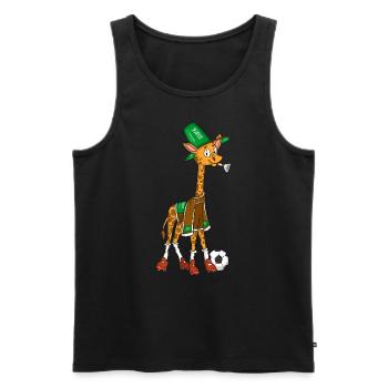 Giraffen Fan Saudi Arabien - Männer Premium Bio Tank Top - Schwarz - Vorne - Michal (187cm)