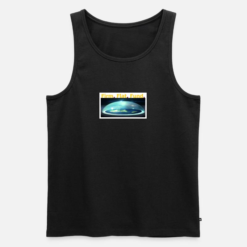 Firm.Flat.Fund. - Männer Premium Bio Tank Top - Schwarz