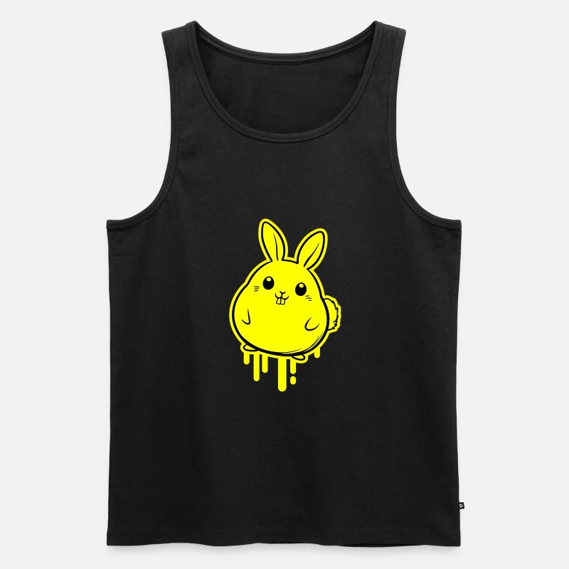 Hase Ostern Lustig - Männer Premium Bio Tank Top - Schwarz