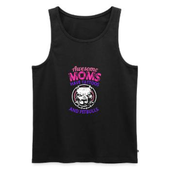 Cute Mothers Day Awesome Mom Have Tattoos and - Men's Premium Organic Tank Top - black - Front - Michal (187cm)