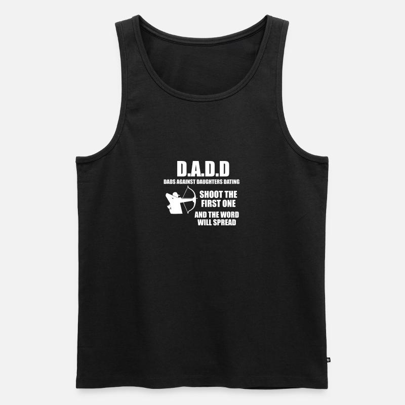 Archery Bogenschießen DADD - Männer Premium Bio Tank Top - Schwarz