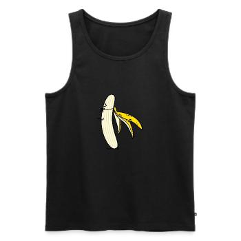 Banana Hero (a) - Débardeur bio Premium Homme - noir - Devant - Michal (187cm)