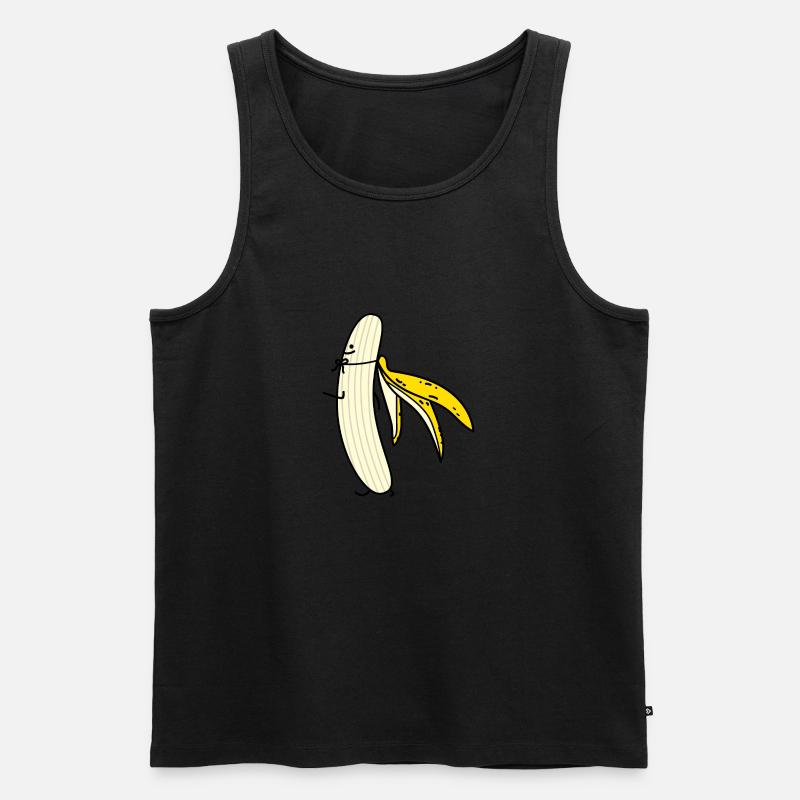 Bananen Held (a) - Männer Premium Bio Tank Top - Schwarz