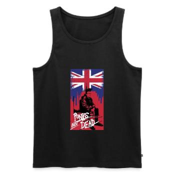 british punk rock - Men's Premium Organic Tank Top - black - Front - Michal (187cm)