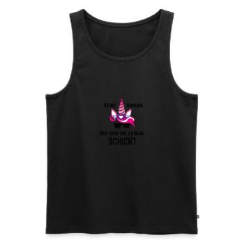 I don't know. That was the other layer - Men's Premium Organic Tank Top - black - Front - AI Model Male 178 light (178cm)