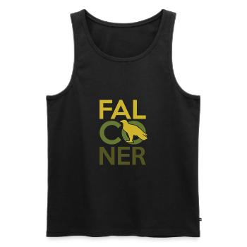Beizjagd falknerei - Männer Premium Bio Tank Top - Schwarz - Vorne - Michal (187cm)