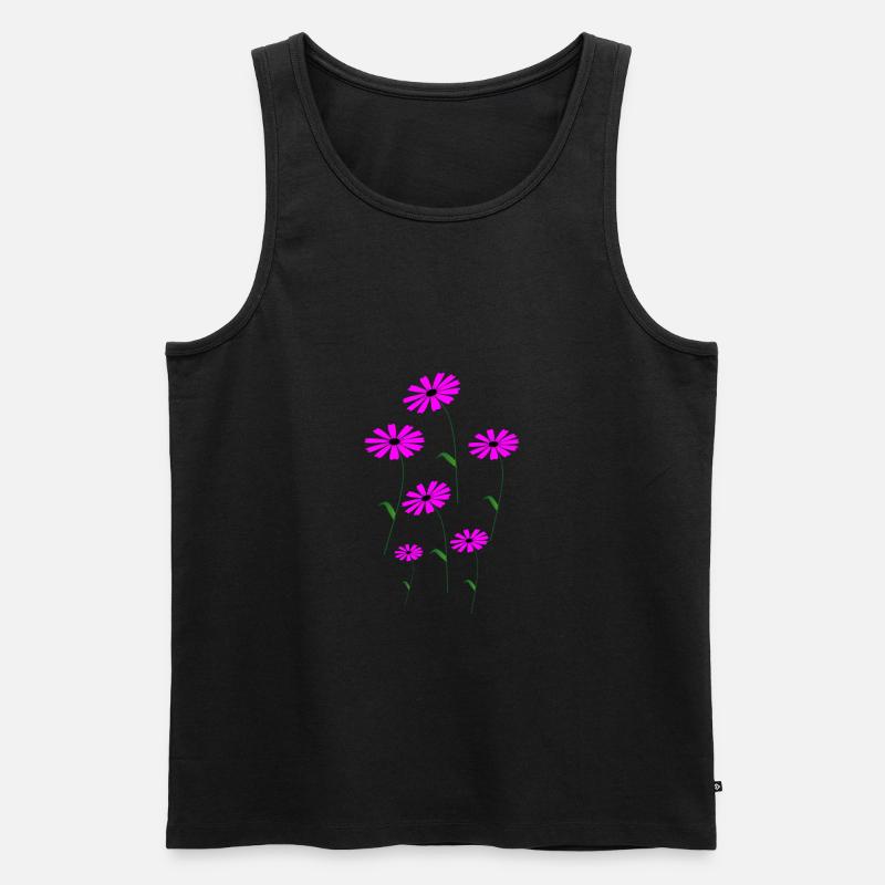 Frühling, Spring. - Männer Premium Bio Tank Top - Schwarz