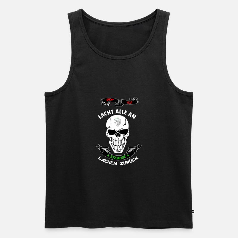Steiermark - Männer Premium Bio Tank Top - Schwarz