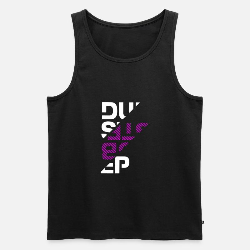 Typographie dubstep - Débardeur bio Premium Homme - noir