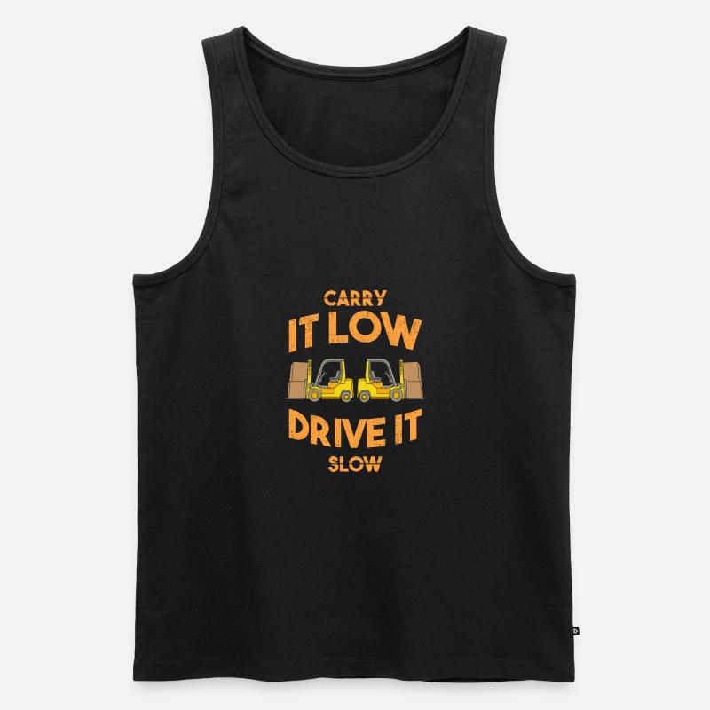 Gabelstaplerfahrer - Männer Premium Bio Tank Top - Schwarz