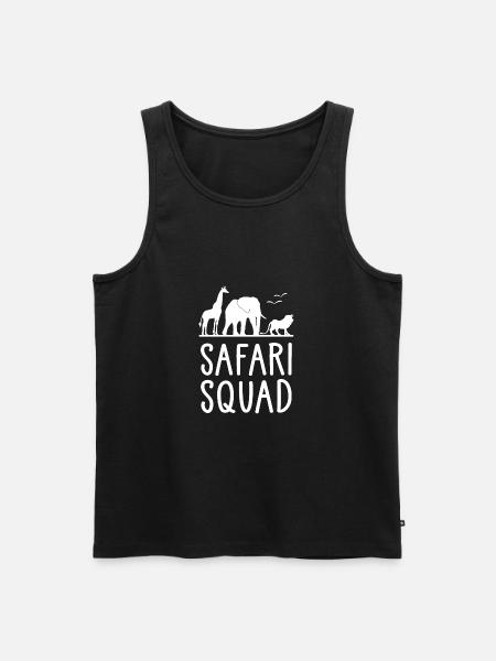 Safari Squad - Männer Premium Bio Tank Top - Schwarz