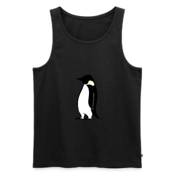 PINGOUIN - Débardeur bio Premium Homme - noir - Devant - Michal (187cm)