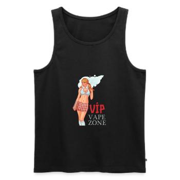 VAPE GIRL avec jupe et chaussettes - Débardeur bio Premium Homme - noir - Devant - Michal (187cm)