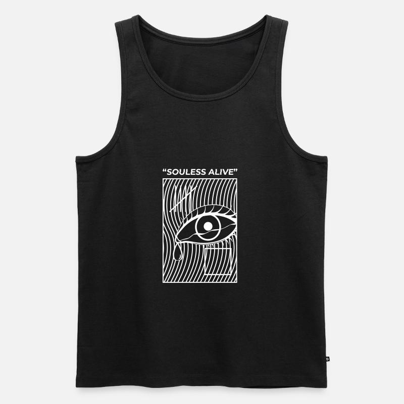Souless Lebendig - Männer Premium Bio Tank Top - Schwarz