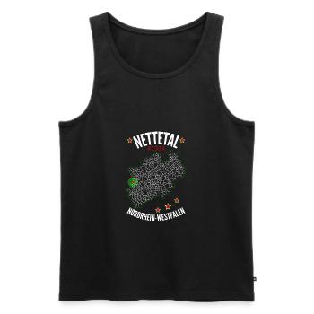 Location Nettetal - Men's Premium Organic Tank Top - black - Front - Michal (187cm)