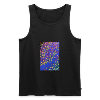 dandelions - Men's Premium Organic Tank Top - black - Front - Michal (187cm)