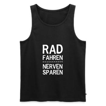 Bike Chain Bike Bicycle Biker BMX Gift - Men's Premium Organic Tank Top - black - Front - AI Model Male 178 light (178cm)
