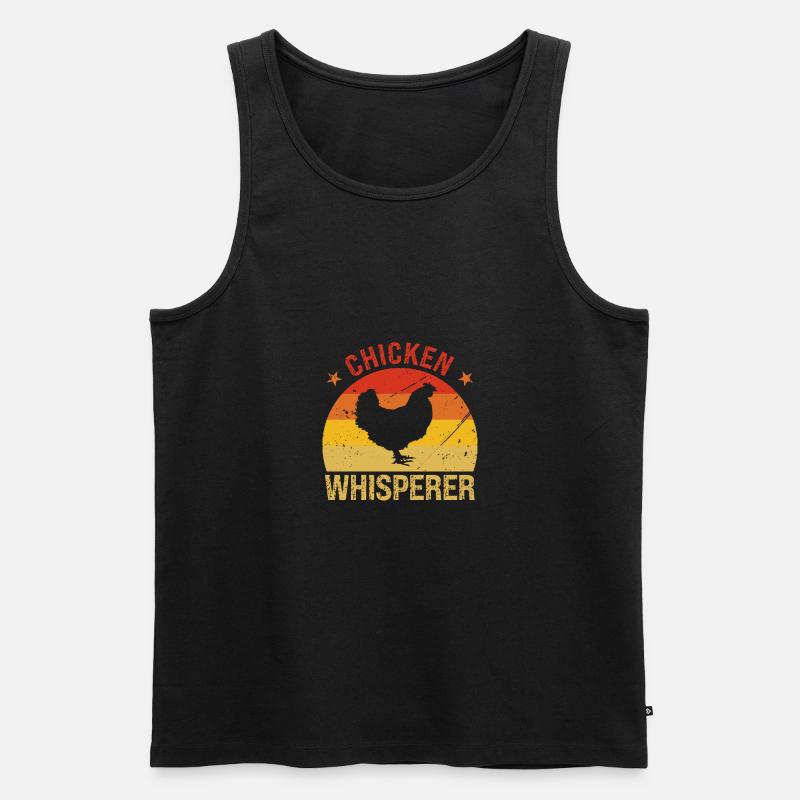 Hühnerflüsterer - Männer Premium Bio Tank Top - Schwarz