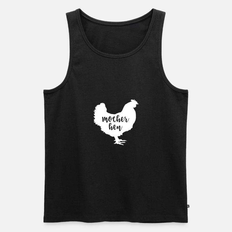 Mutter Henne - - Männer Premium Bio Tank Top - Schwarz