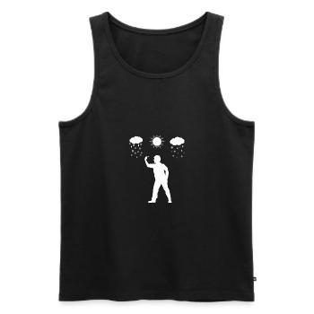 Die ganze Saison - Dartspieler - - Männer Premium Bio Tank Top - Schwarz - Vorne - Michal (187cm)