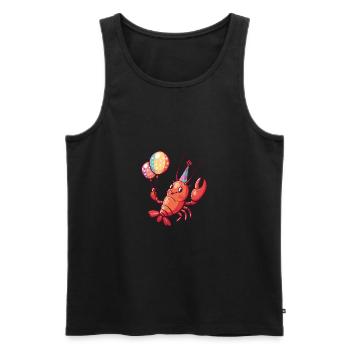 Hummer Krebs Geburtstag Comic - Männer Premium Bio Tank Top - Schwarz - Vorne - Michal (187cm)