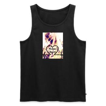 1 Techno Lover - Männer Premium Bio Tank Top - Schwarz - Vorne - Michal (187cm)