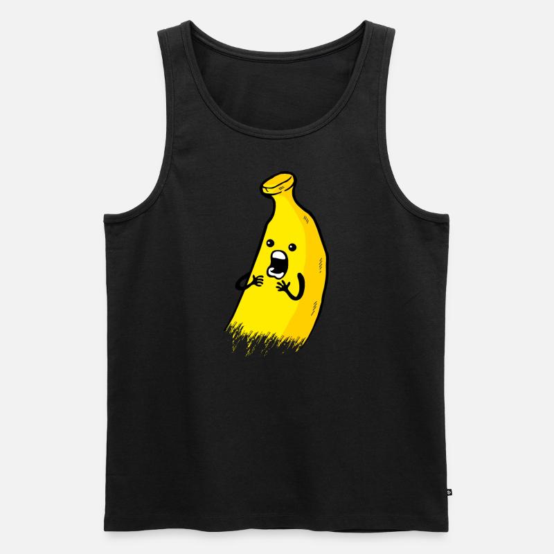 Flippige banane - Männer Premium Bio Tank Top - Schwarz