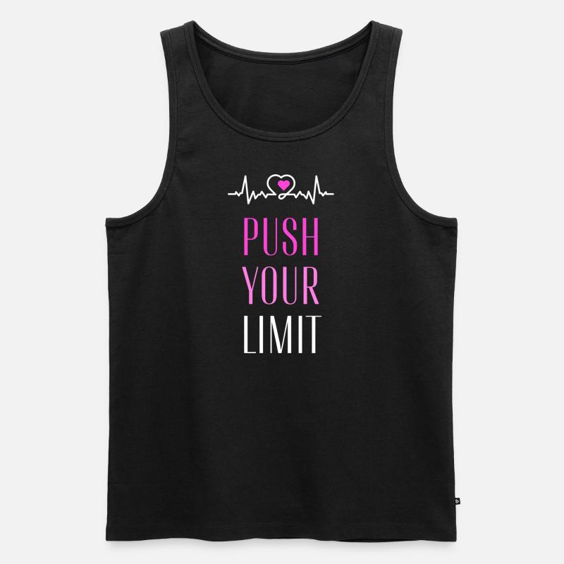PushYourlimitDesign - Männer Premium Bio Tank Top - Schwarz