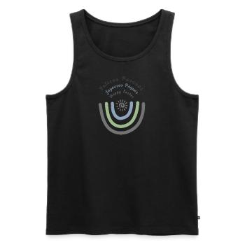 Frohe Ostern Happy Easter - Männer Premium Bio Tank Top - Schwarz - Vorne - AI Model Male 178 light (178cm)