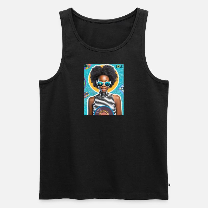 Funky Times - Männer Premium Bio Tank Top - Schwarz