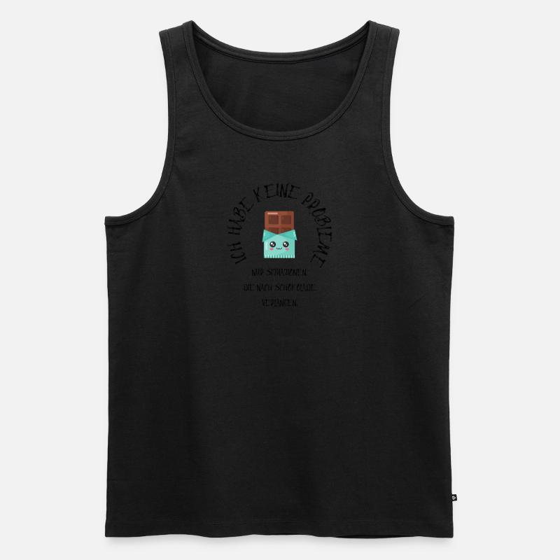 Schokoladenfreude - Männer Premium Bio Tank Top - undefined
